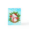 Cute Snowman and Crystal Snowflakes Christmas Card