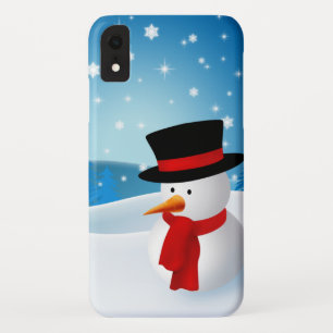 Cute Snowman Barely There™ iPhone 4 Case