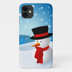 Cute Snowman Case-Mate iPhone Case