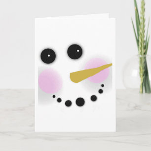 Cute Snowman Christmas Card