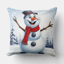 Cute Snowman Christmas Festive Winter Holiday Home