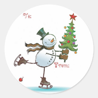 Cute Snowman Christmas Gift tags