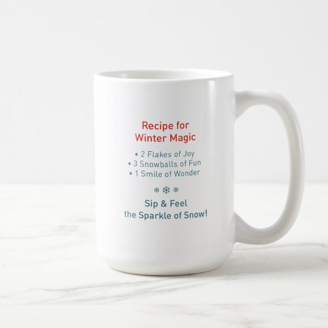 Cute Snowman Christmas Mug Wrap (Right)
