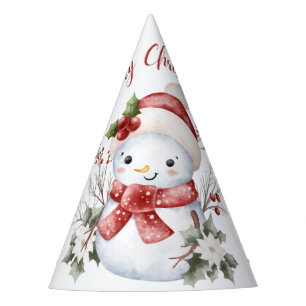 Cute Snowman Christmas Party Hat