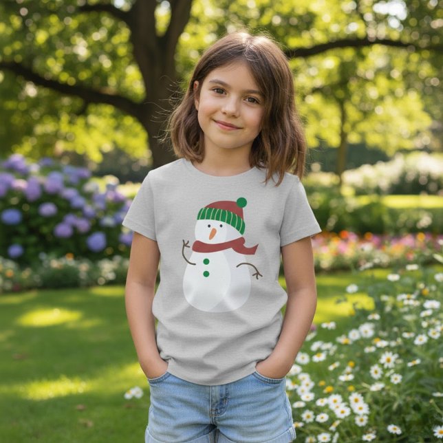 Cute Snowman Christmas T-Shirt (Creator Uploaded)