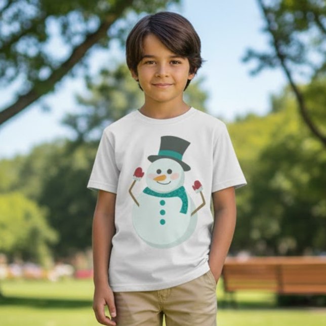 Cute Snowman Christmas T-Shirt (Creator Uploaded)