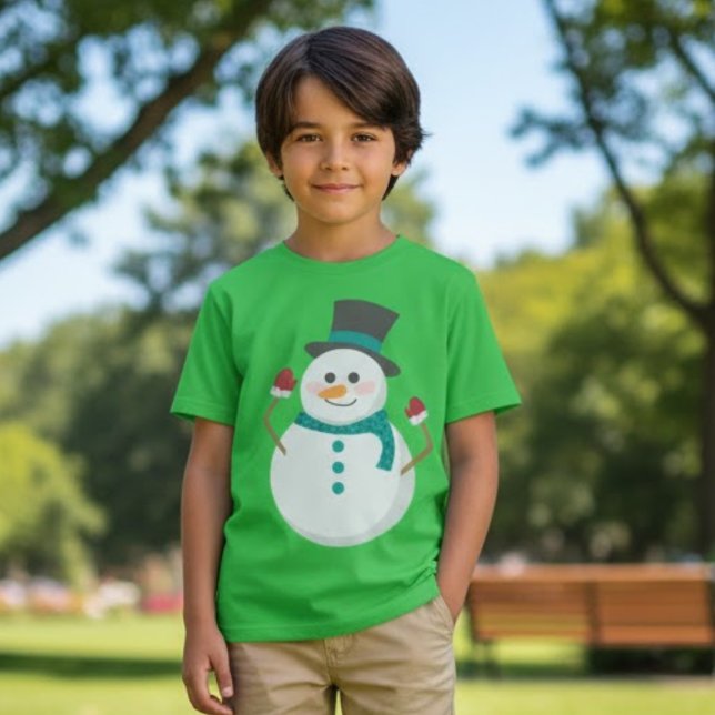 Cute Snowman Christmas T-Shirt (Creator Uploaded)