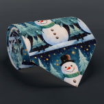 Cute Snowman Christmas  Tie<br><div class="desc">Elevate your holiday style with our Cute Snowman Christmas Neck Tie! This delightful accessory is designed to add a touch of festive charm to your wardrobe, making it perfect for Christmas parties, gatherings, or simply spreading holiday cheer wherever you go. Charming Snowman Design: This necktie features an adorable snowman motif...</div>