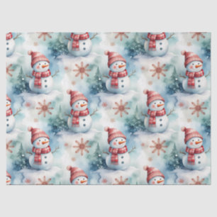 Cute Snowman Christmas Tissue Paper