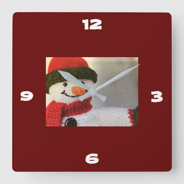**CUTE SNOWMAN** CLOCK (Front)