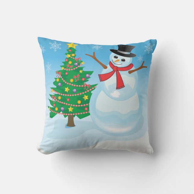 Cute Snowman Cushion (Front)