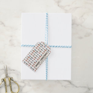 Cute Snowman Custom Merry Christmas Gift Tags