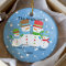 Cute Snowman Family of 4 Christmas Ornament