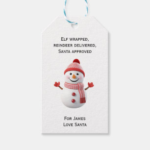 Cute Snowman Gift Tags
