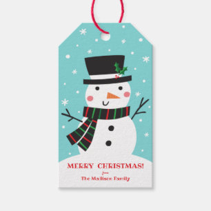 Cute Snowman Gift Tags