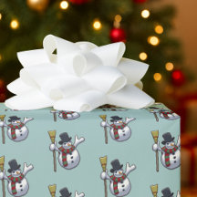 Cute Snowman Jolly Christmas Pixel Art Pattern