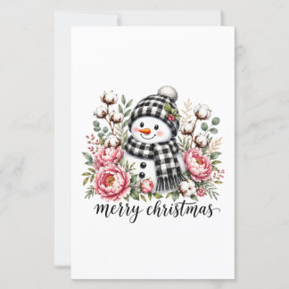Cute Snowman Merry Christmas