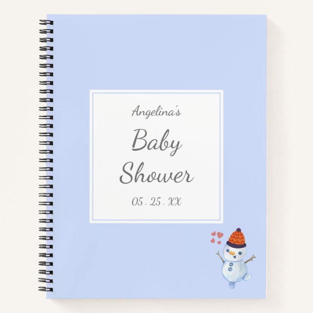 Cute Snowman Notebook (Front)