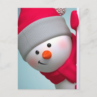 Cute Snowman Postcard