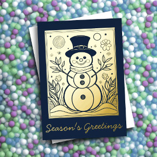 Cute Snowman Season's Greetings