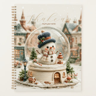 Cute Snowman Snow Globe Planner