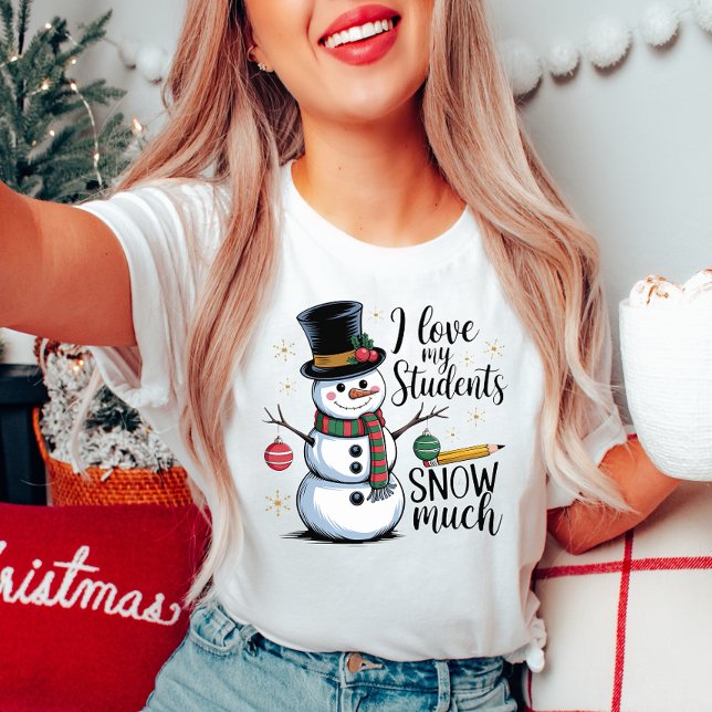 Cute Snowman Teacher  T-Shirt (Creator Uploaded)