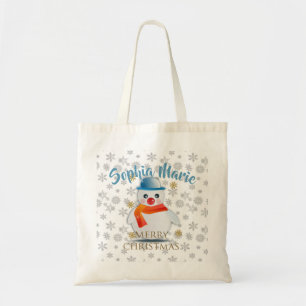 Cute Snowman Tote Bag