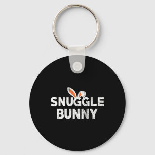 Cute Snuggle Bunny Easter Day Idea Key Ring