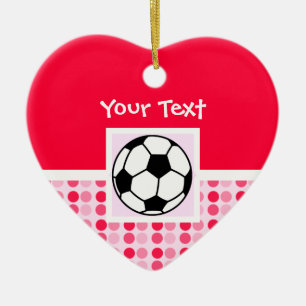 Cute Soccer Ball Ceramic Tree Decoration