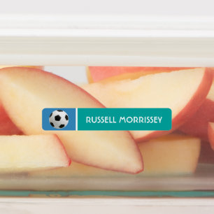 Cute Soccer Ball Kids Name Colourful