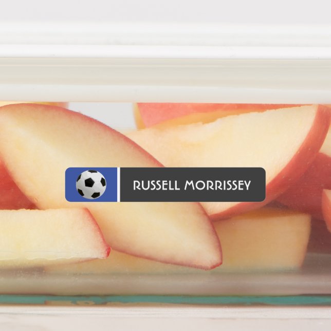 Cute Soccer Ball Kids Name Colourful (Affixed)