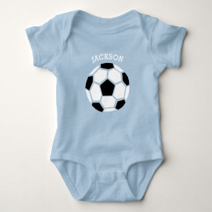 Cute Soccer Ball Personalised Baby Sports Baby Bodysuit