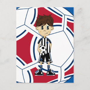 Cute Soccer Boy Postcard