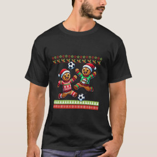 Cute Soccer Christmas Gingerbread men Ugly Sweater
