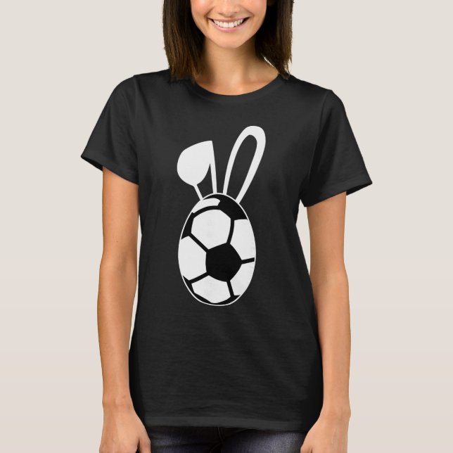 Cute Soccer Egg Shirt - Soccer Easter Egg Gift  (Front)