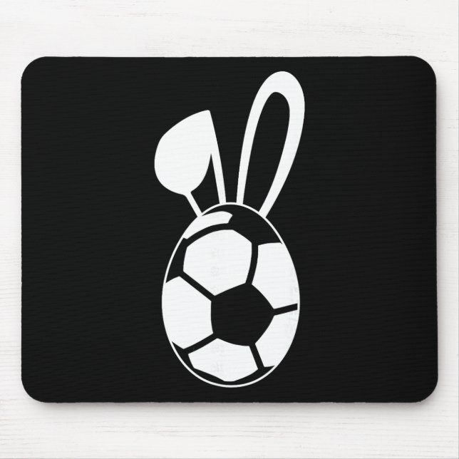 Cute Soccer Egg Shirt - Soccer Easter Egg Gift  Mouse Pad (Front)