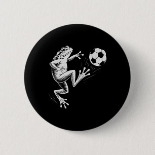 Cute Soccer Frog Ll Score Mama Coach Kids  6 Cm Round Badge
