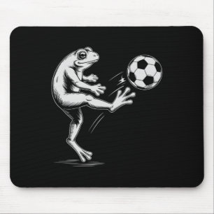 Cute Soccer Frog Play Game Goal Kids Mum Mouse Pad