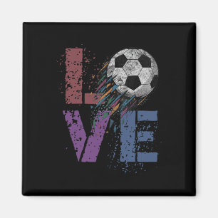 Cute Soccer Love Valentine Game Day Mama Goal Kids Magnet