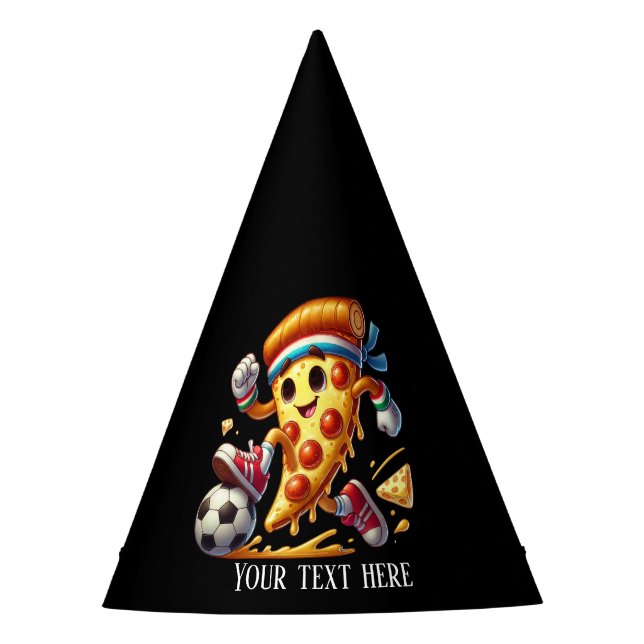 Cute Soccer pizza party  Hat (Front)