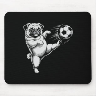 Cute Soccer Pug Dad Dog Ll Play Club Goals Kids Mouse Pad
