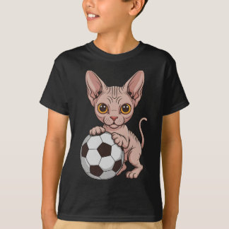 Cute Soccer Sphynx Just Girl Who Loves Cats Ball G T-Shirt