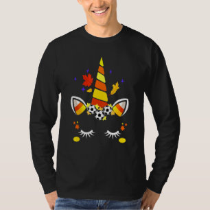Cute Soccer Unicorn - Autumn Horror Night T-Shirt