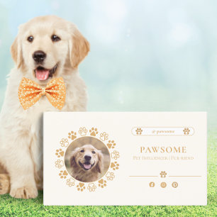 Cute Social Media Pet Influencer Business Card