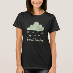 Cute Social Worker Shirt – Cloud & Hearts Tee