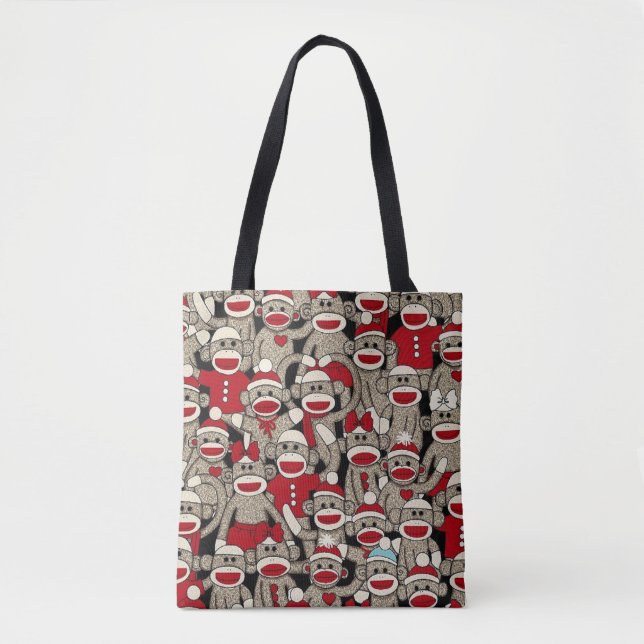 "Cute Sock Monkey" TOTE (Front)