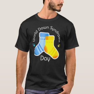 Cute Socks Graphic World Down Syndrome Awareness D T-Shirt