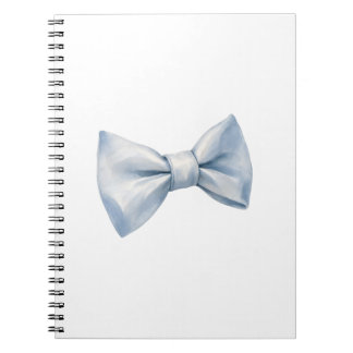 Cute Soft Blue Watercolor Ribbon Bow Coquette Aest Notebook