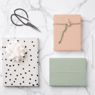 Cute Soft Colour Pastel Minimal Wrapping Paper