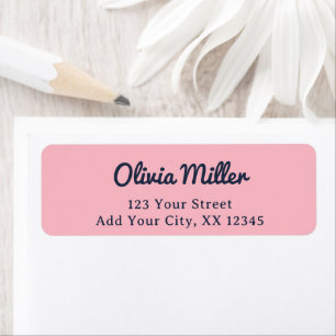 Cute Soft Pink - Trendy Address Label